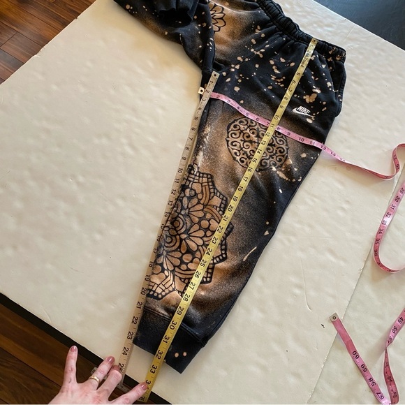 Nike Sweatpants Mens Size Small Unisex Joggers Sweats Leisure Pant Cropped Black - Picture 13 of 15